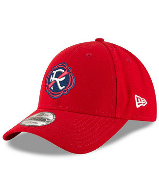 New Era Men's Scarlet New England Revolution Logo 9FORTY Adjustable Hat ...