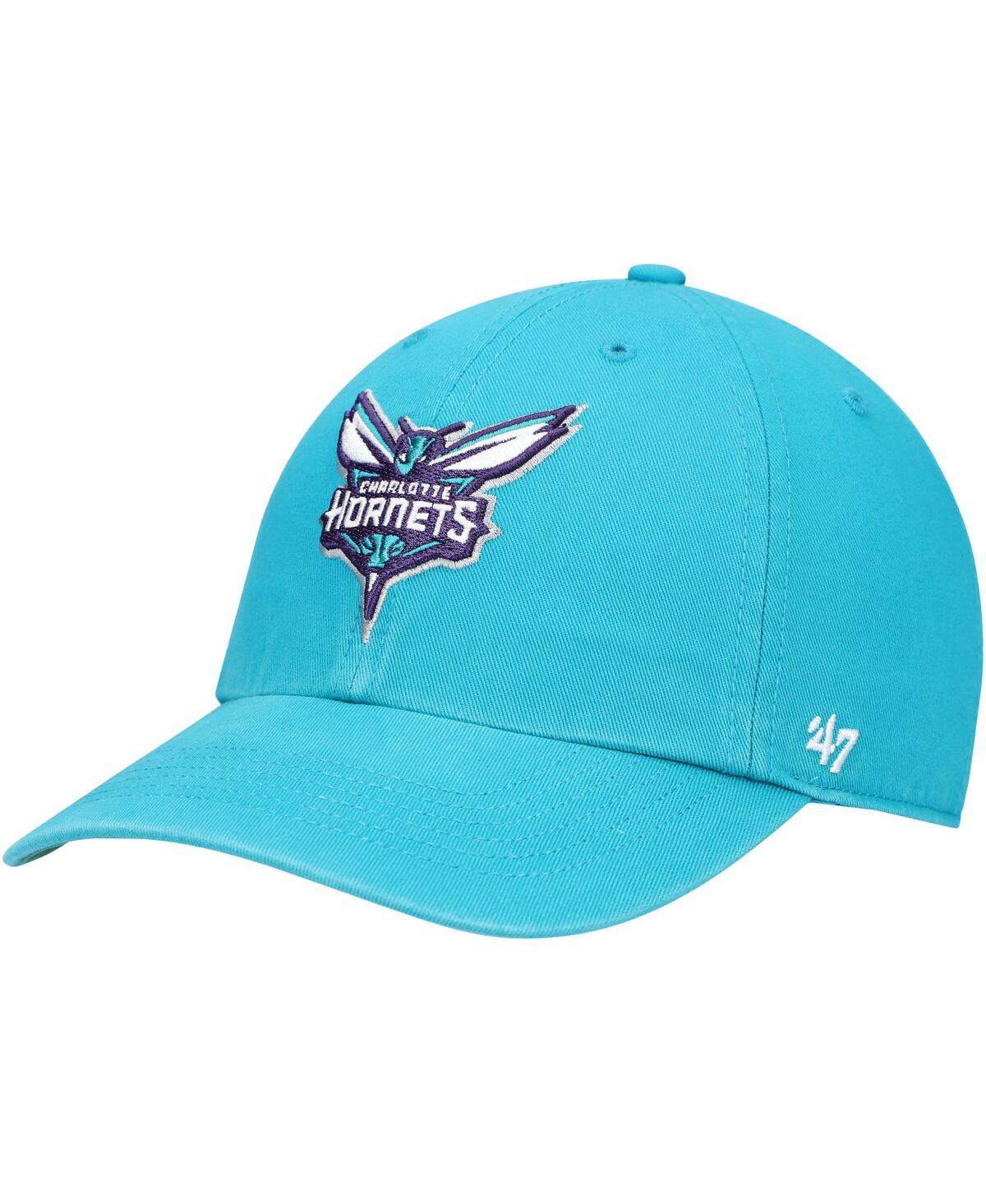 Men'sCharlotte Hornets Team Franchise Fitted Hat - Teal