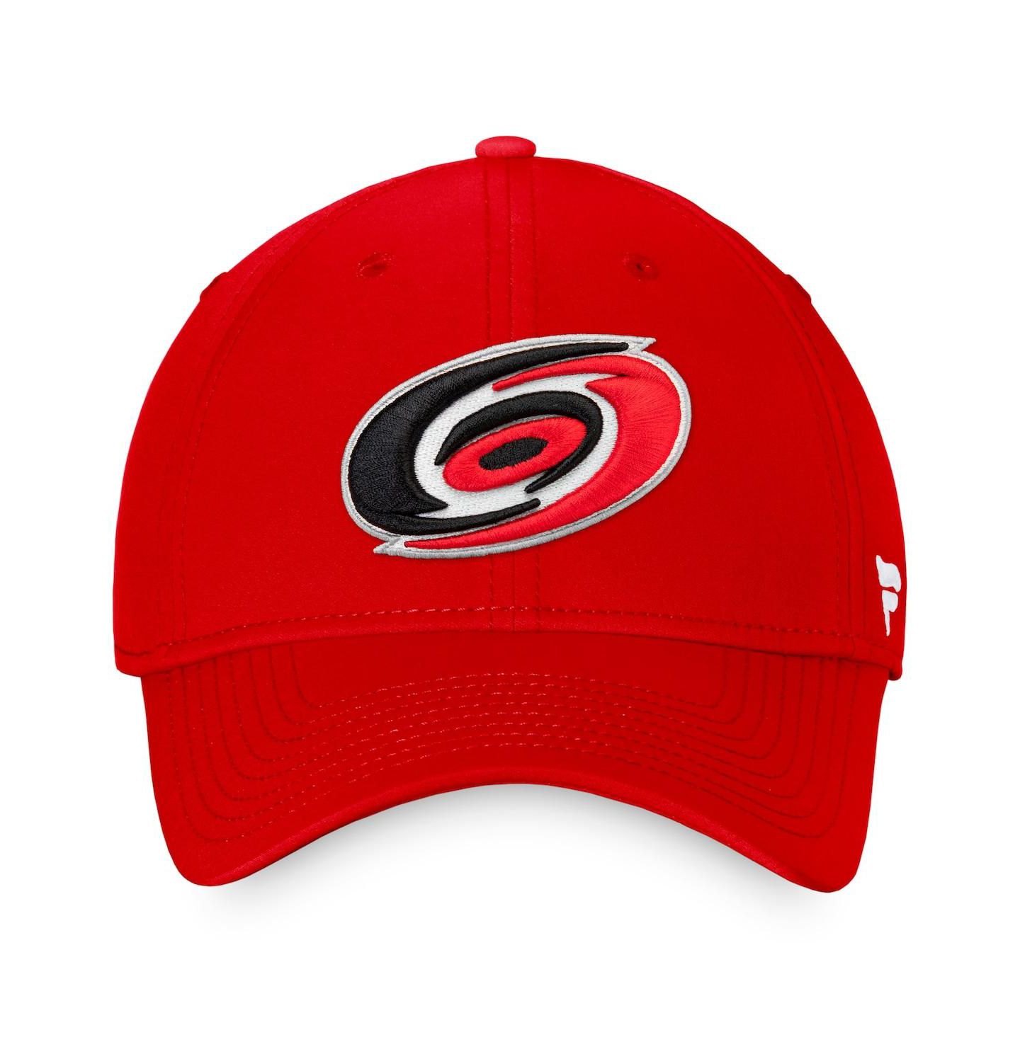 Мужская кепка Fanatics Red Carolina Hurricanes Core Primary Logo Flex Hat — фото 3