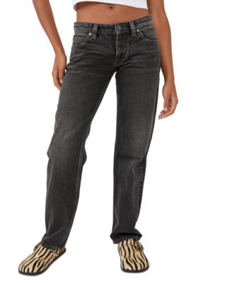 Free People - Shelby Cotton Straight-Leg Jeans
