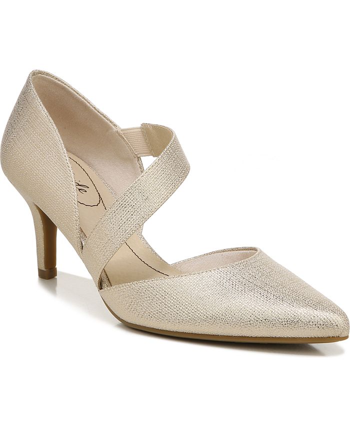 Lifestride top gold sandals