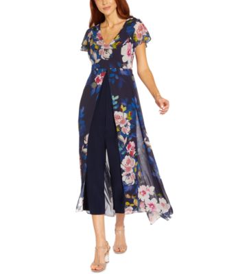 Adrianna Papell - Printed Walk-Through Jumpsuit