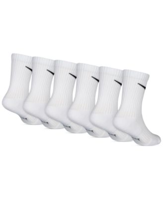 Kids' 5-7 Performance Crew Socks, 6-Pack