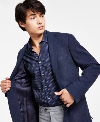 Men’s Slim-Fit Wool Textured Sport Coat