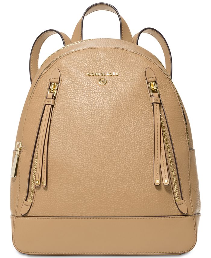 Michael Kors Brooklyn Leather Medium Backpack & Reviews - Handbags ...