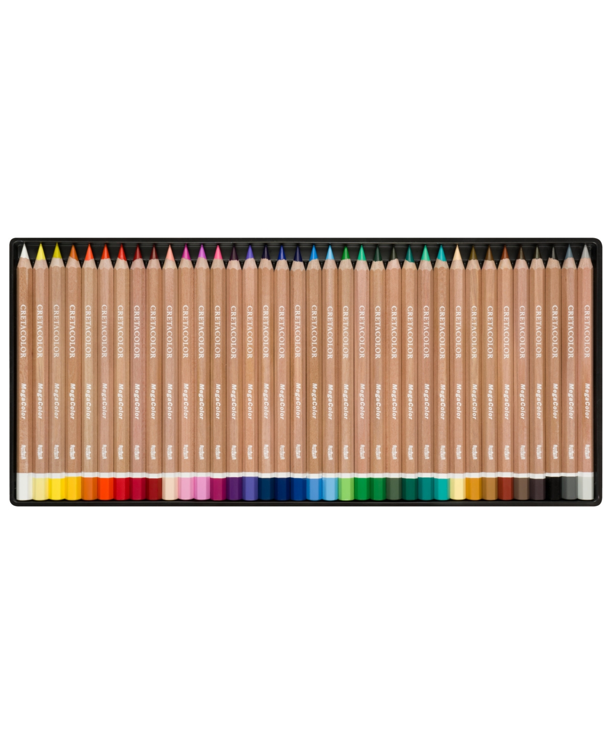 Megacolor Pencil Set, Megacolor Tin Set of 36 Assorted Colors