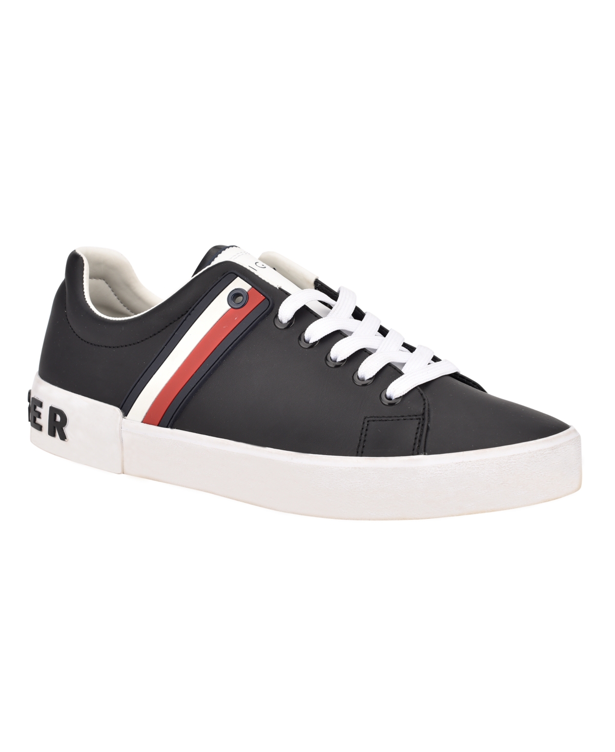 Tommy Hilfiger Men's Ramus Sneakers Men's Shoes In Black/white