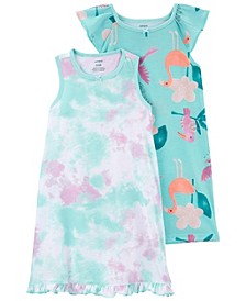 Toddler Girls Nightgown, Pack of 2