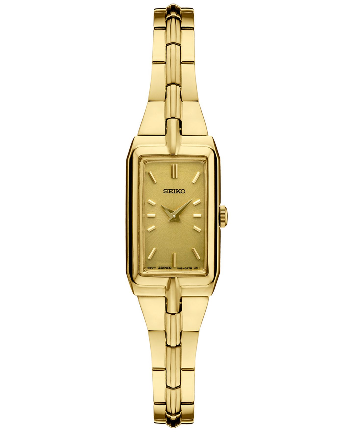 Женские часы Seiko Essential Gold-Tone Stainless Steel Bracelet Watch 15mm — фото 1