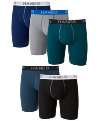 Hanes Premium Men's Performance Boxer Briefs 3pk - Blue/Red S