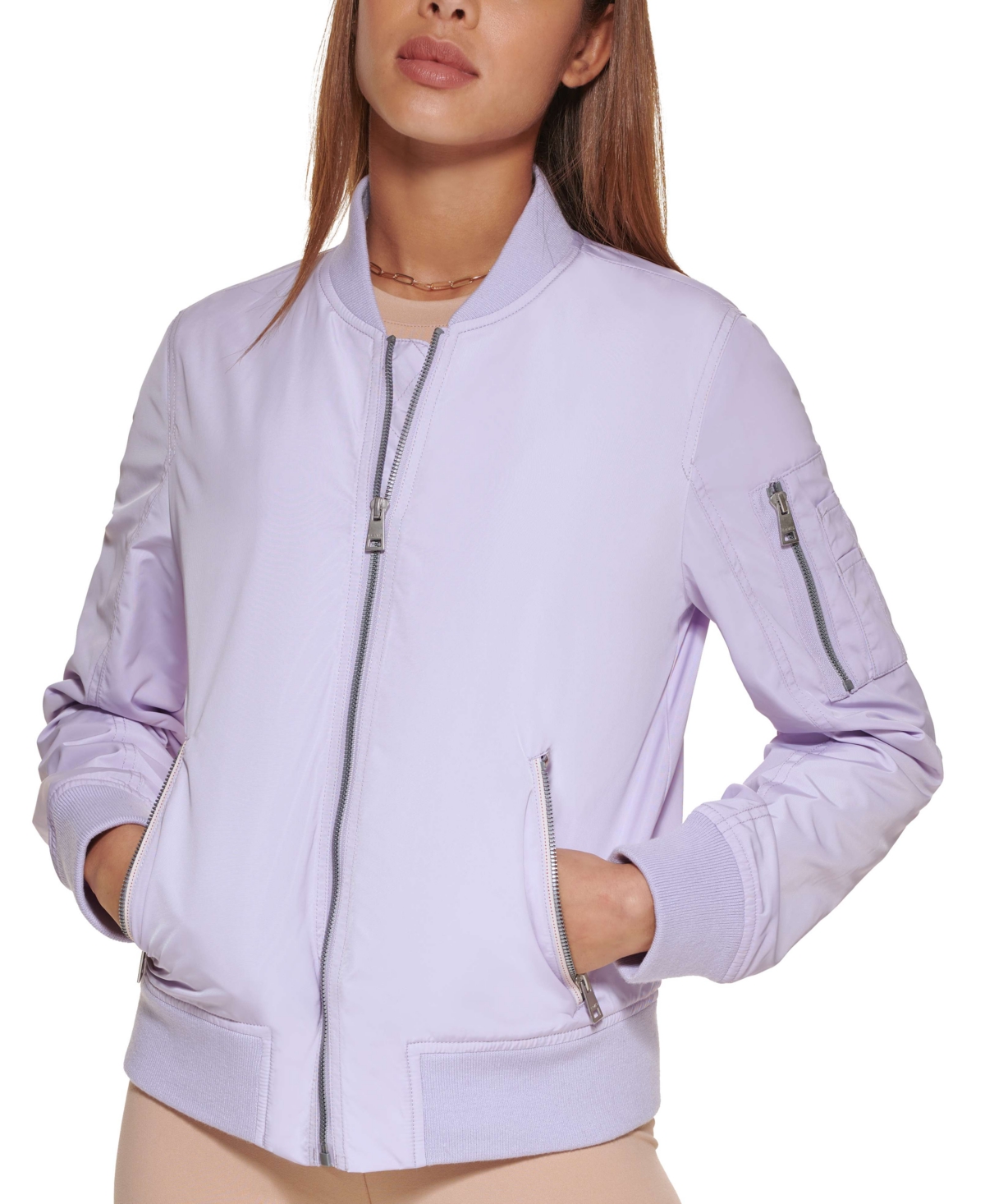 LEVI'S WOMEN'S ZIP-DETAIL BOMBER JACKET 