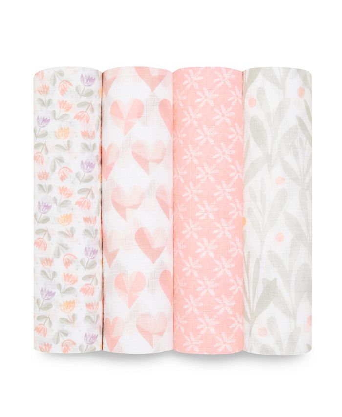 aden by aden anais Baby Girls Printed Swaddle Blankets Pack of