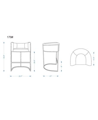 Cosmopolitan Leatherette Upholstered Counter Stool