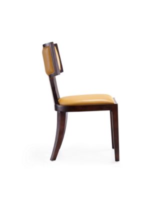 Pulitzer 2-Piece Leatherette Upholstered Dining Chair Set