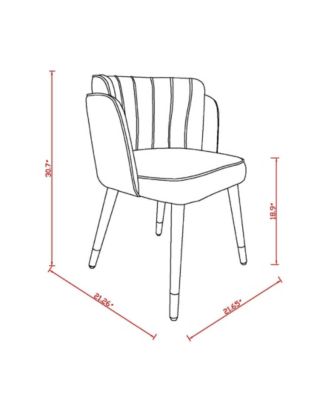 Zephyr Velvet Upholstered Dining Chair