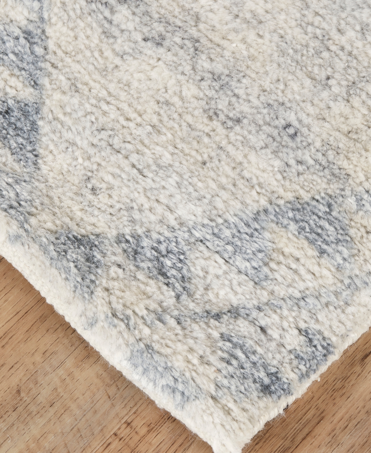 Shop Simply Woven Abytha R6458 2'6" X 8' Runner Area Rug In Ivory,blue