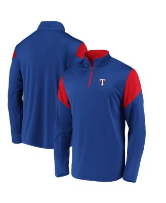 Men's Fanatics Royal Texas Rangers Primary Logo Quarter-Zip Jacket - Macy's