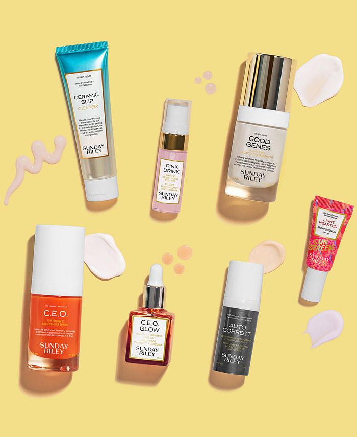 Sunday Riley 7-Pc. Wake Up With Me Complete Morning Brightening ...