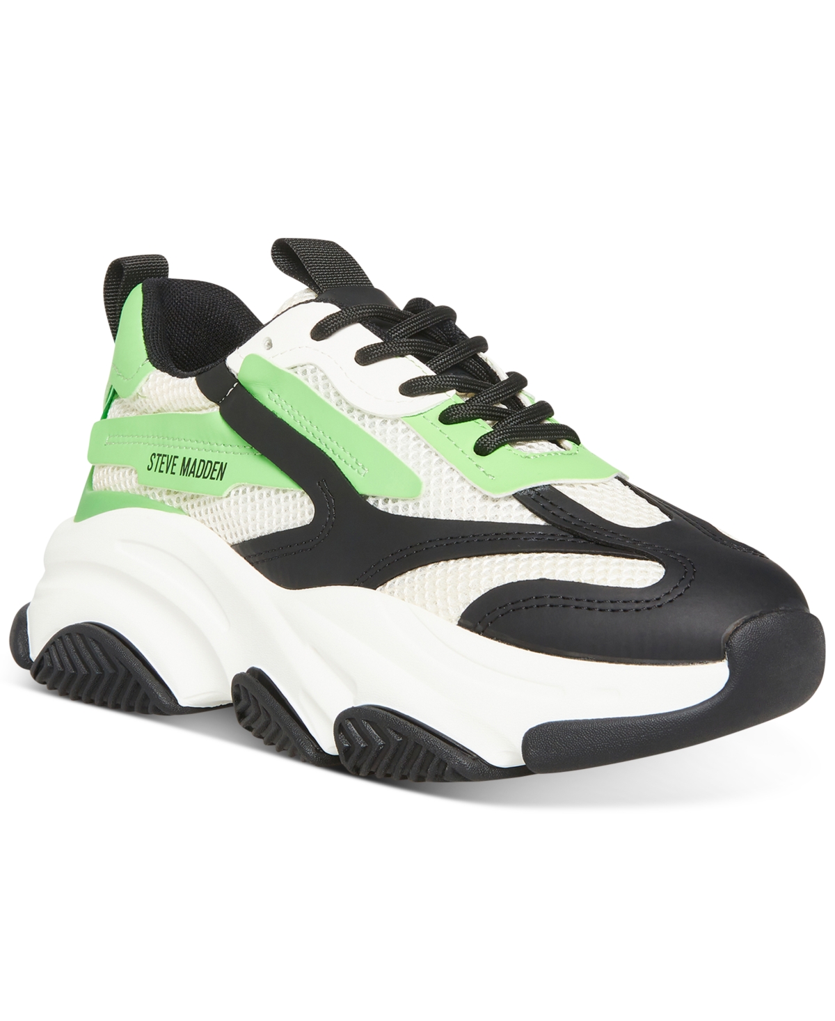Women's Possession Chunky Lace-up Sneakers In Green Multi