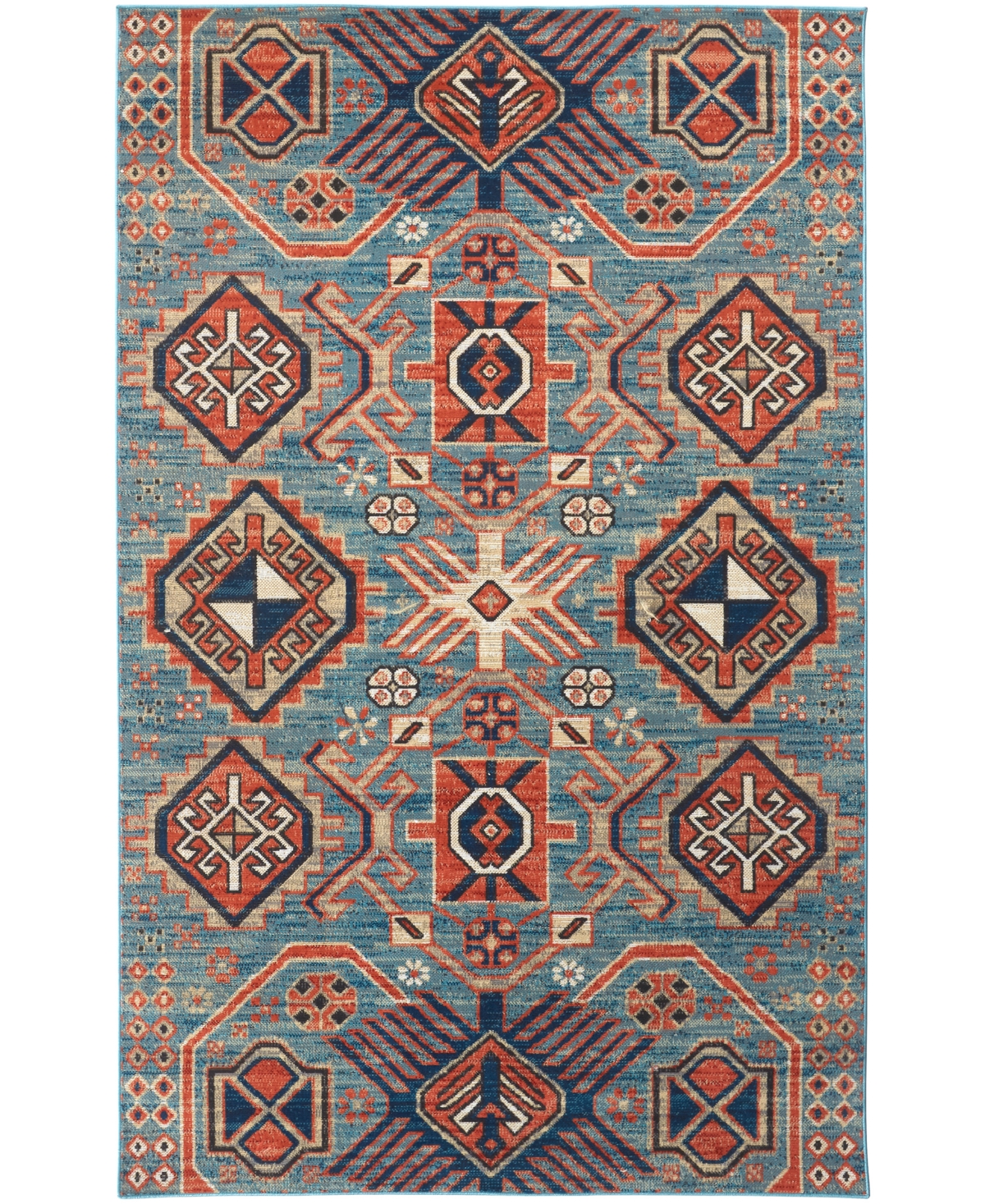 Feizy Walker WAL39C9 7'9in x 10'6in Area Rug - Blue