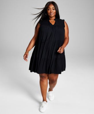 Macy's little black dress plus size best sale