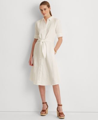 ralph lauren white dress macys