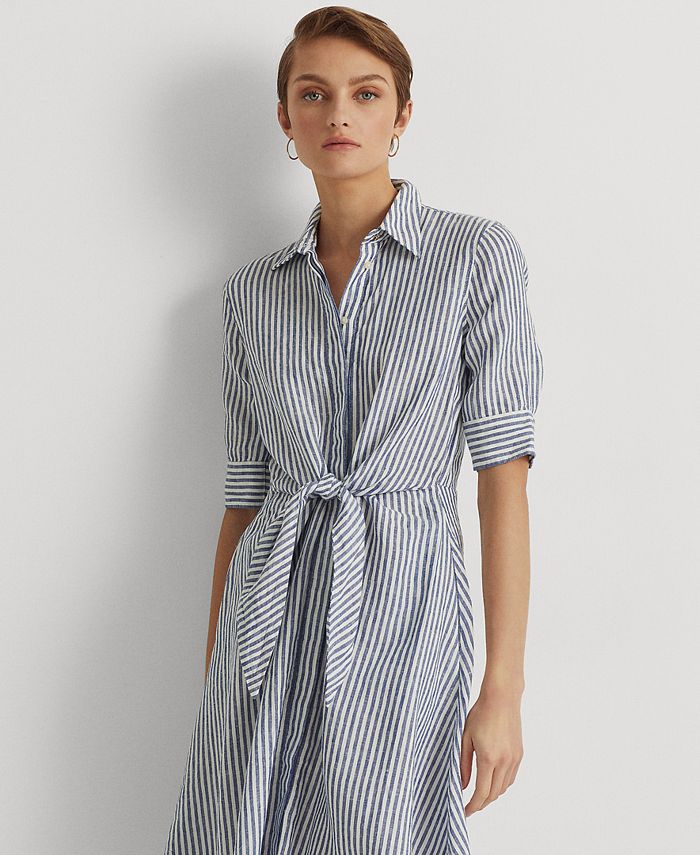 Striped tie dress sales