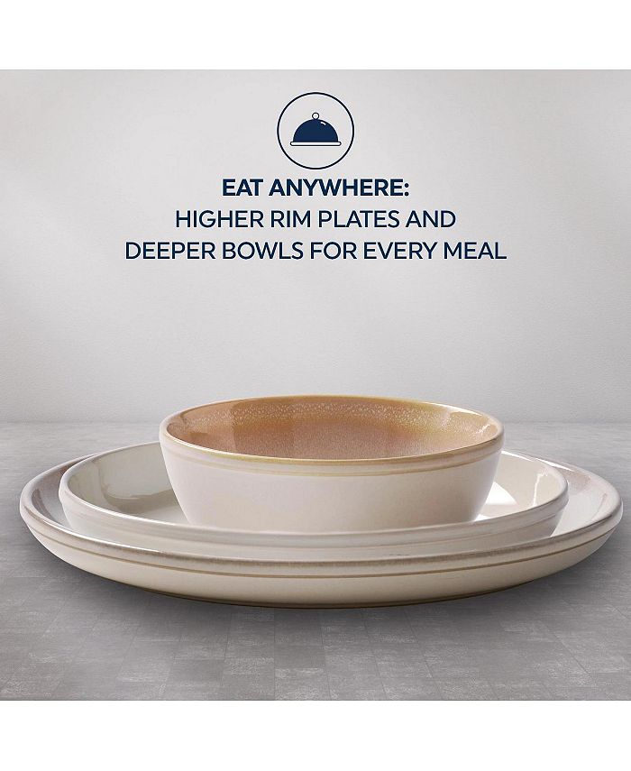 Corelle Stoneware 12 Piece Set, Service for 4 & Reviews Dinnerware Dining Macy's