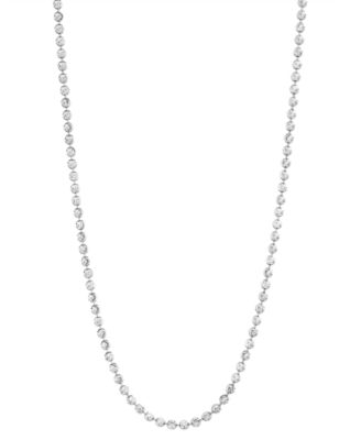 Italian Gold Moon Link 18 Chain Necklace in 14k Gold - White Gold 3000$