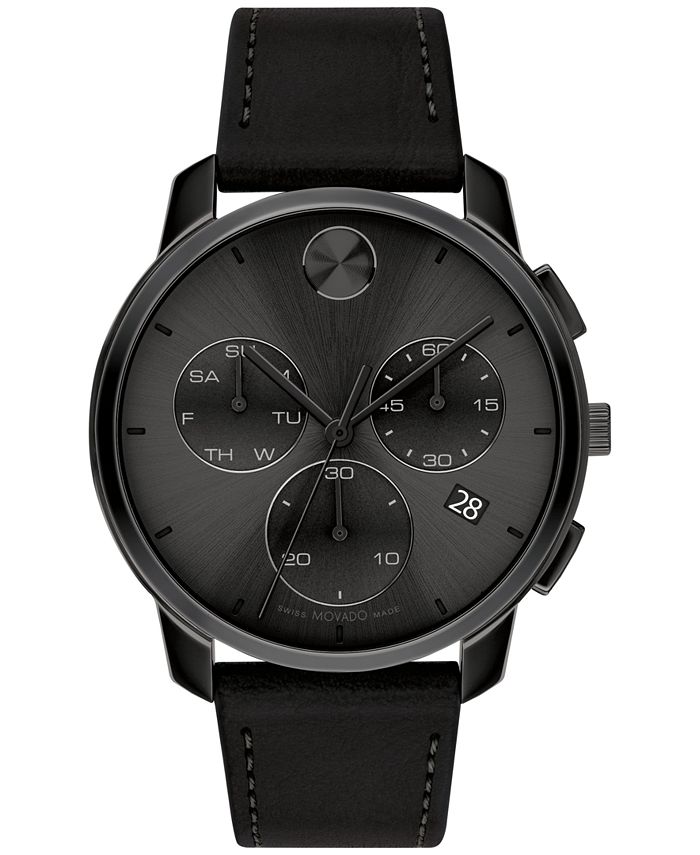 Movado bold store leather band