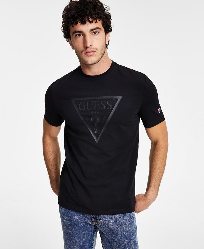 GUESS Men’s Tonal Logo T-Shirt & Reviews - T-Shirts - Men - Macy's
