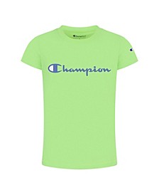 Champion Girls Classic Short Sleeve Tee Shirt Top with Front Tie Kids Clothing 
