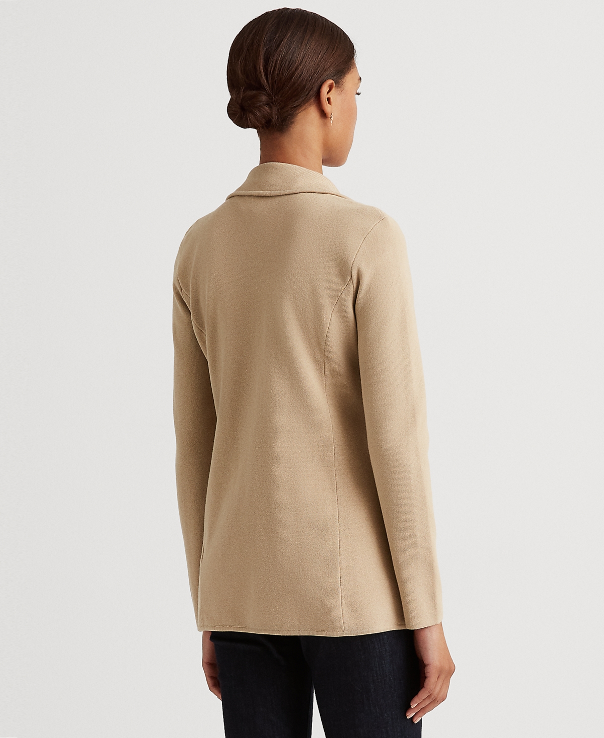 RALPH LAUREN SWEATER-KNIT BLAZER, REGULAR & PETITE 