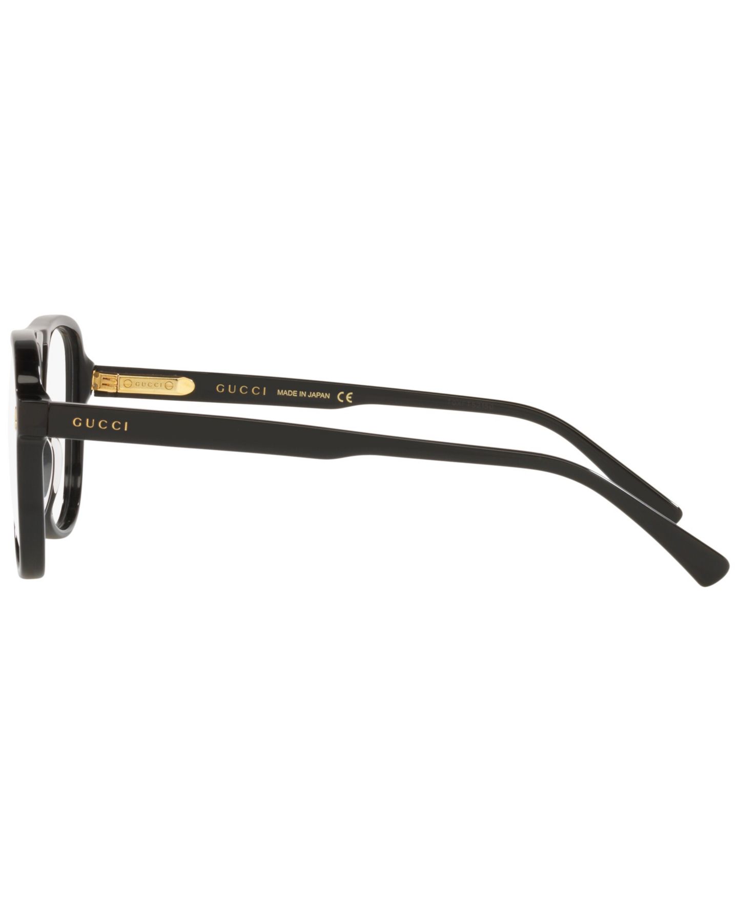 Мужские очки Gucci Man Pilot/Aviator Plastic GG1044O Eyeglasses, цвет: Чёрный — фото 3