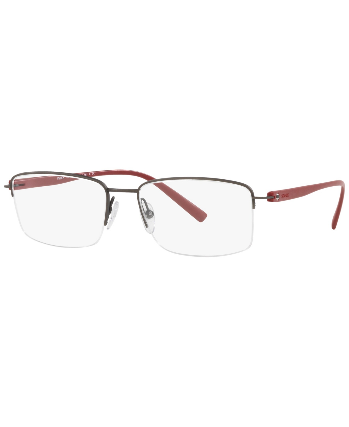 SH2053T Men's Rectangle Eyeglasses - Matte Black