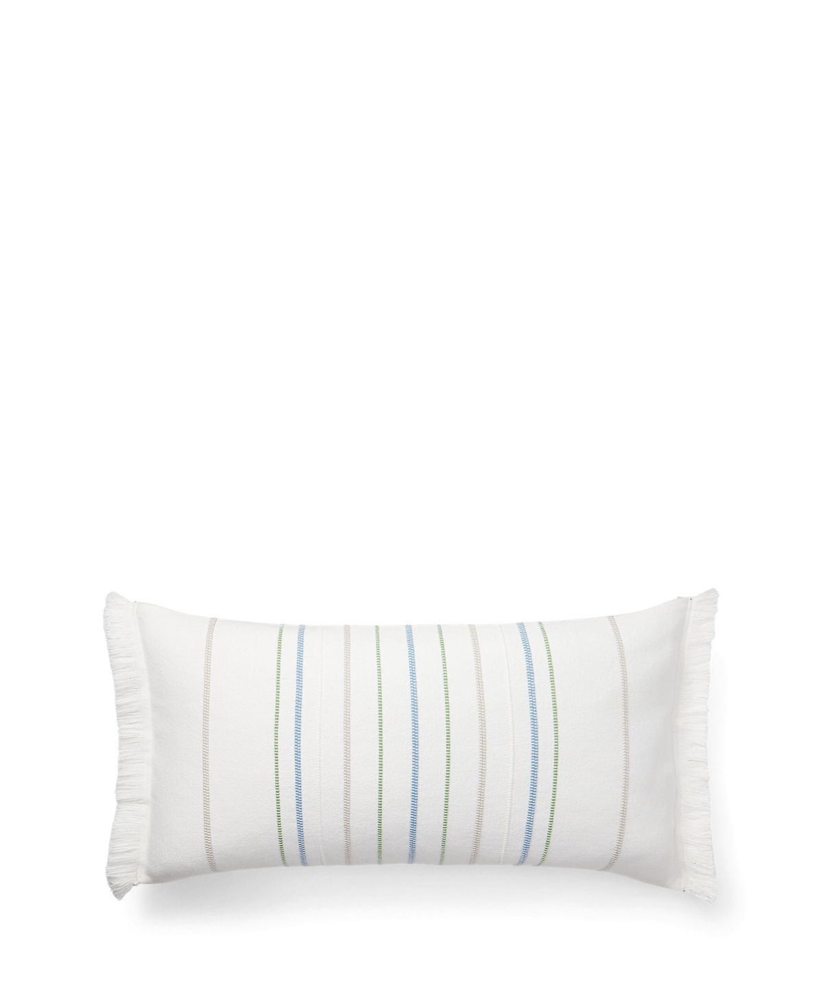 Lauren Ralph Lauren Macey Stripe Decorative Pillow, 14" X 26" Bedding In Gray Multi