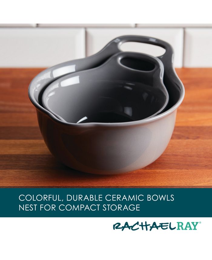Rachael Ray 2Pc. Ceramic Mixing Bowl Set Macy's