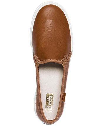 Keds Women s Double Decker Leather Slip On Casual Sneakers from