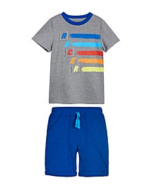Little Boys Graphic T-shirt Set, 2 Piece