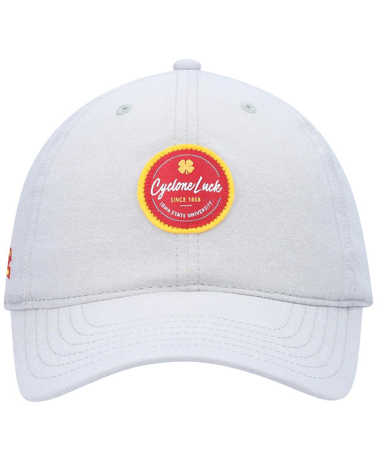 Shop Black Clover Men's Gray Iowa State Cyclones Oxford Circle Adjustable Hat