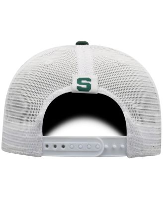 Men's Green, White Michigan State Spartans Trucker Snapback Hat