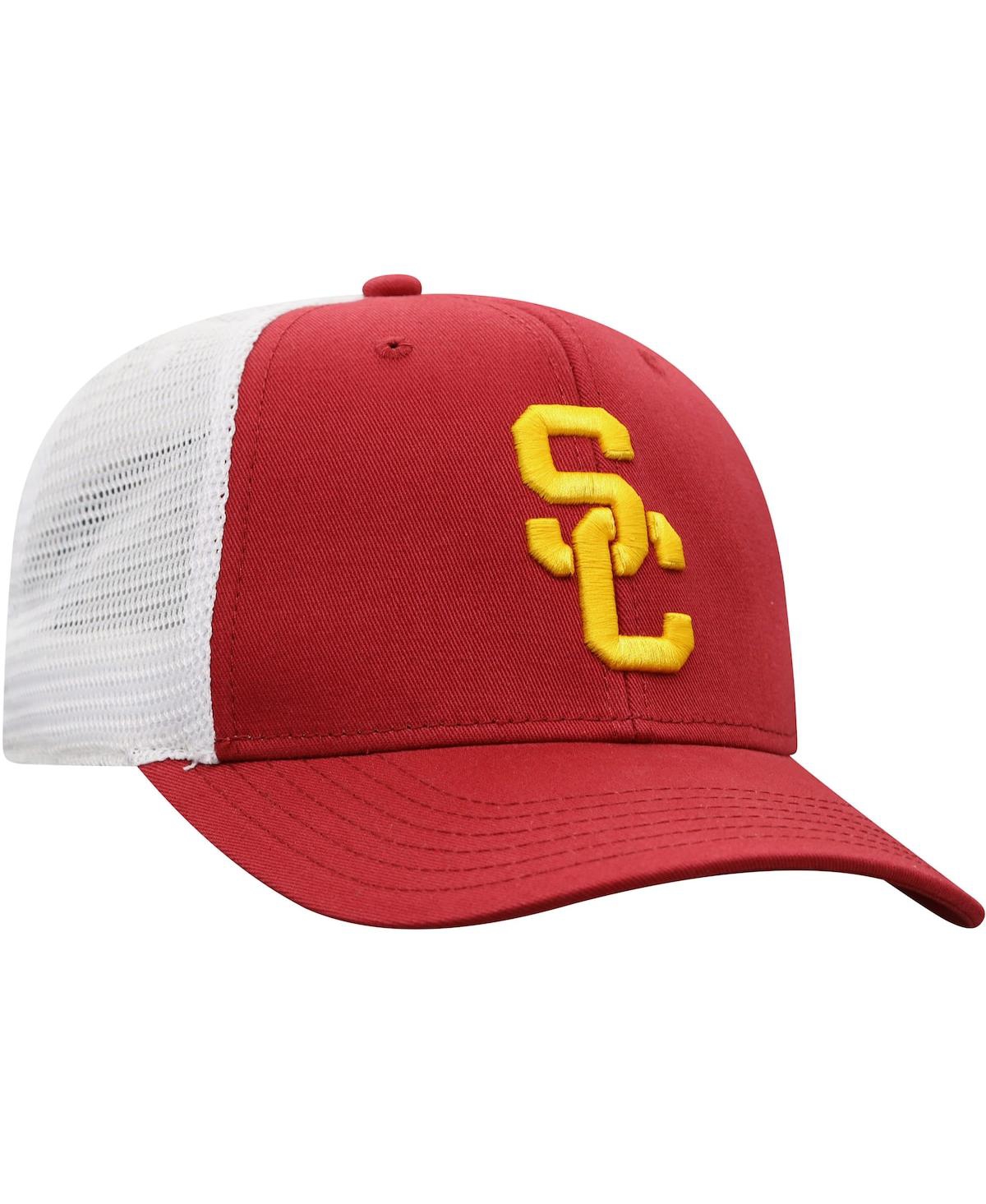 Top Of The World Men's  Cardinal, White Usc Trojans Trucker Snapback Hat In Cardinal,white