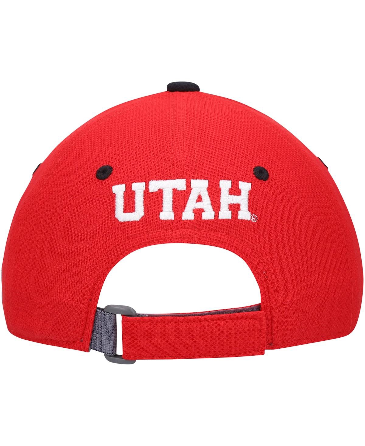 Shop Under Armour Big Boys  Red Utah Utes Blitzing Accent Performance Adjustable Hat