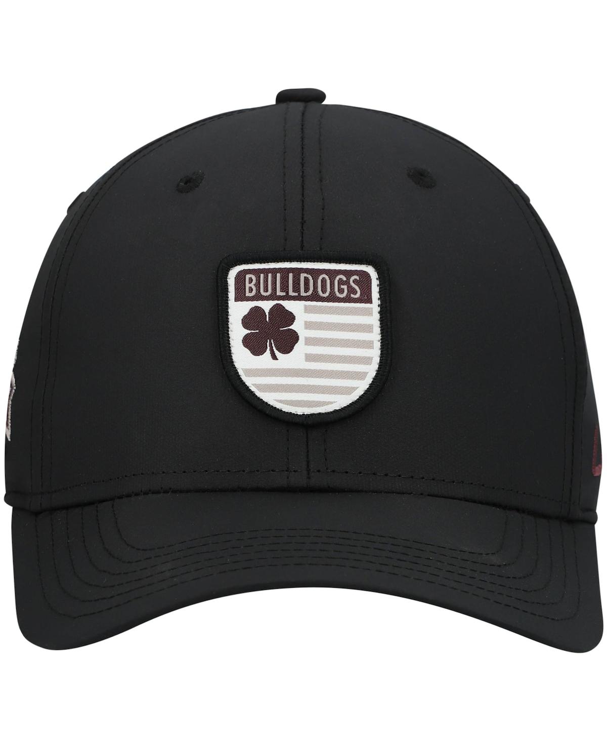 Shop Black Clover Men's Black Mississippi State Bulldogs Nation Shield Snapback Hat