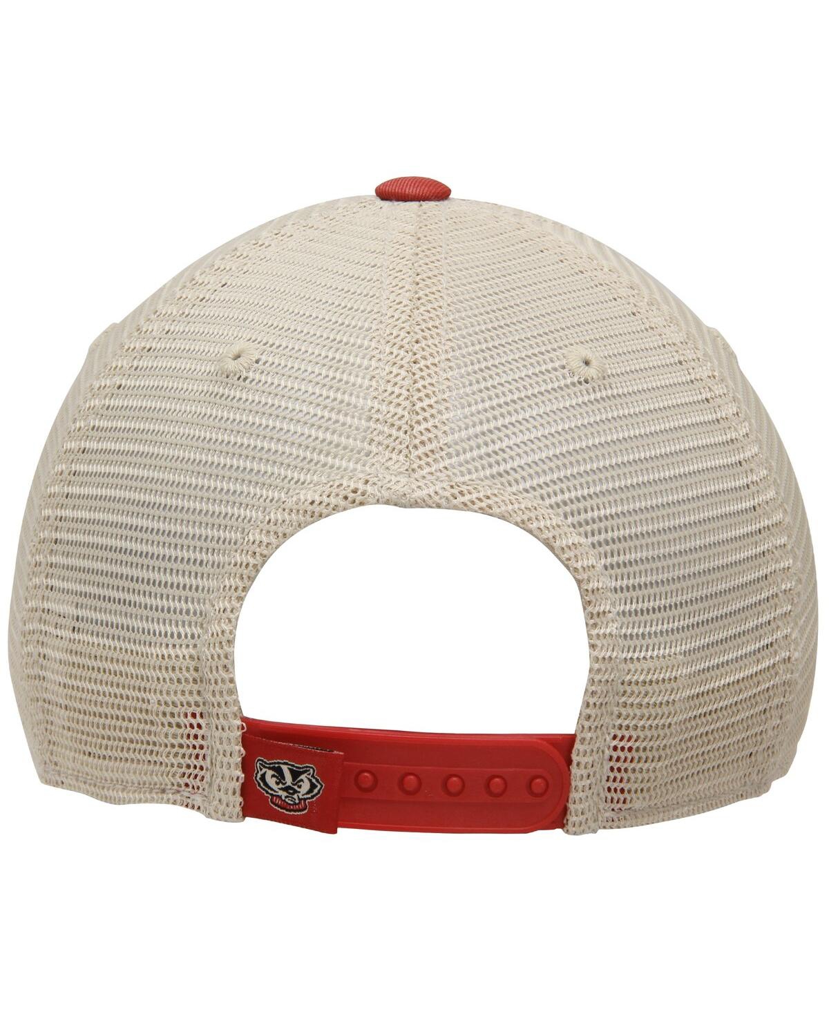 Top Of The World Men's Wisconsin Badgers  Offroad Trucker Adjustable Hat In Cardinal
