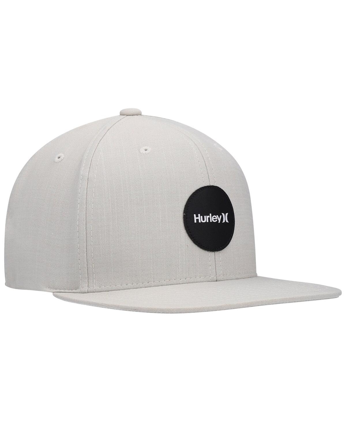 Shop Hurley Men's  Heather Gray H20-dri Point Break Snapback Hat In Heathered Gray