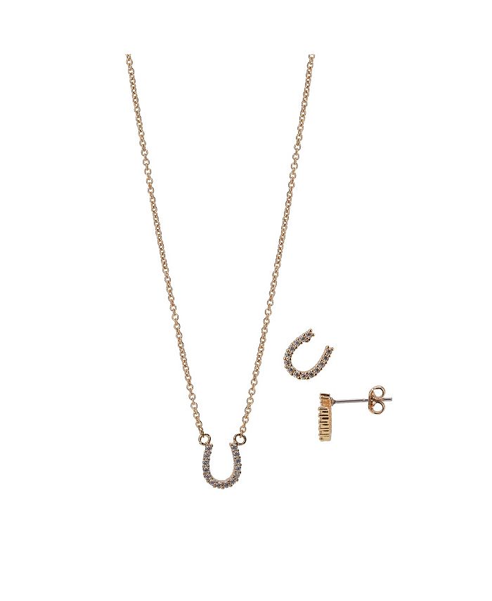 Macy's horseshoe sale necklace