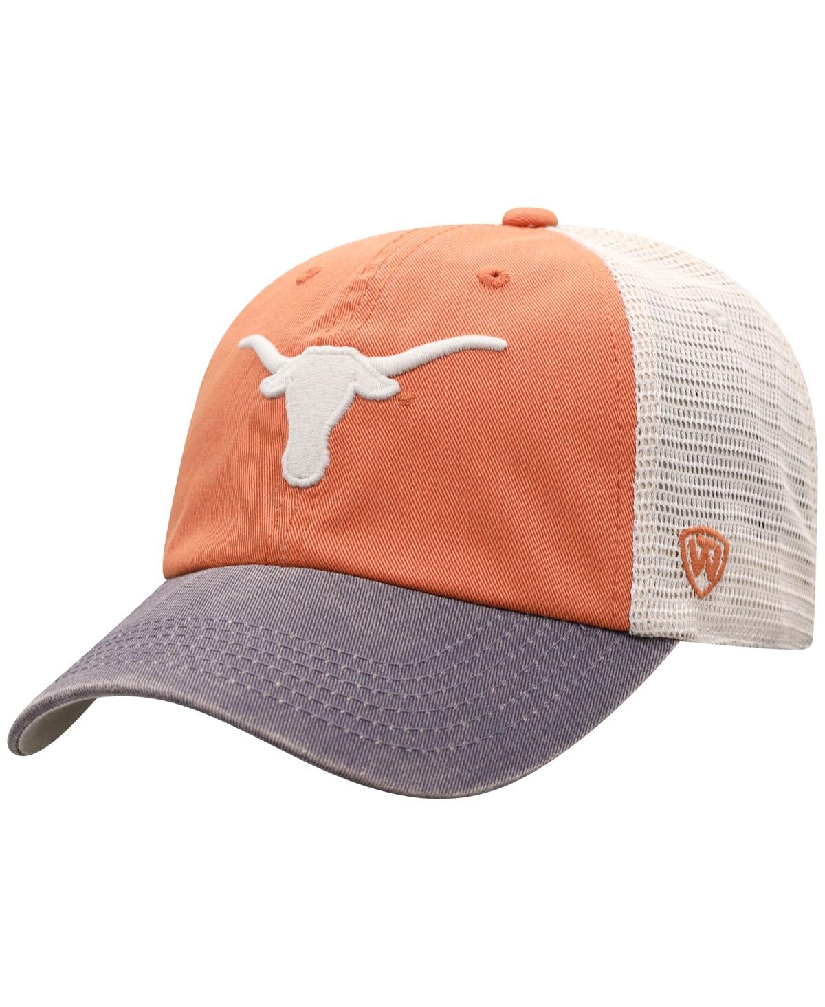 Top Of The World Men's  Texas Orange Texas Longhorns Offroad Trucker Snapback Hat In Texas Orange