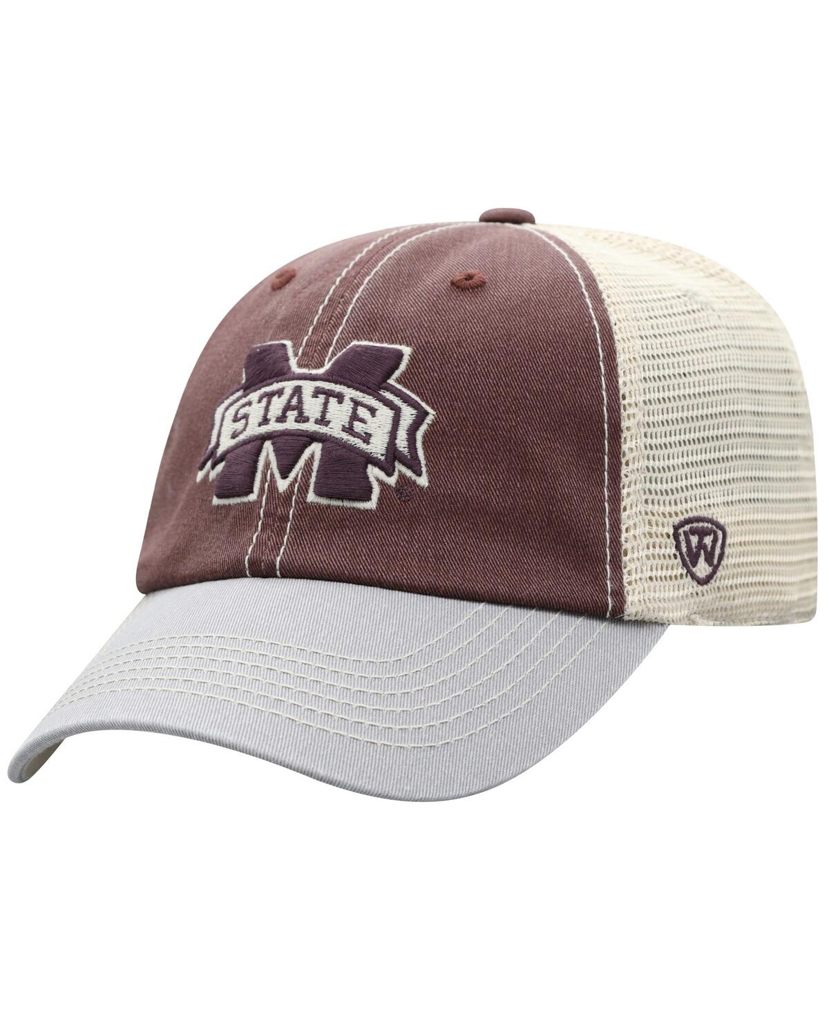 Top Of The World Men's  Maroon Mississippi State Bulldogs Offroad Trucker Snapback Hat In Maroon