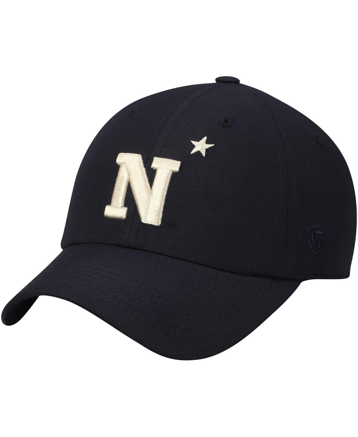 Men's Top of the WorldNavy Midshipmen Primary Logo Staple Adjustable Hat - Navy